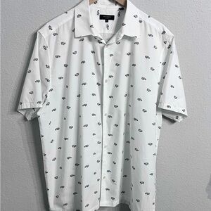 Calvin Klein White Casual Button Down Shirt